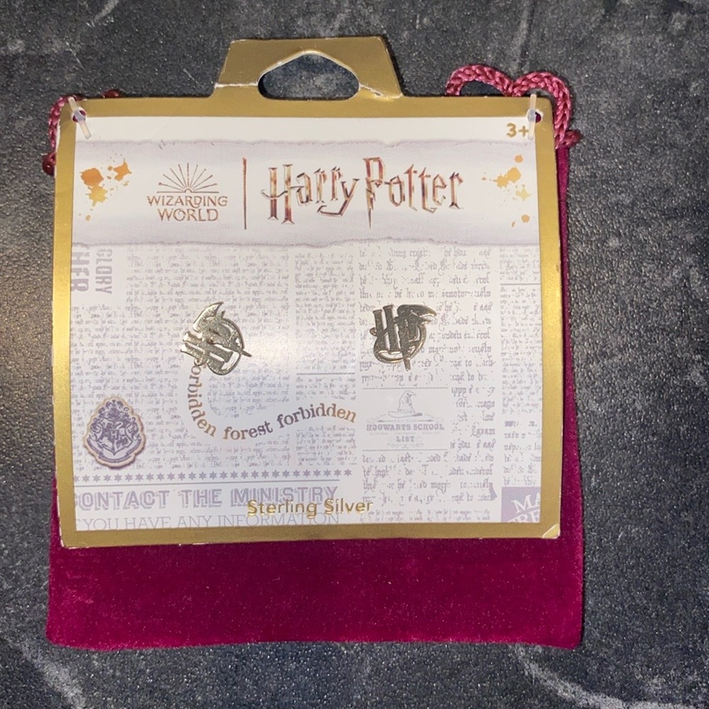 Harry Potter Sterling Silver Stud Earrings